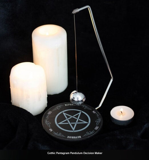 Gothic Pentagram Pendulum Decision Maker H21cm x W14.5cm x D10cm Etsy