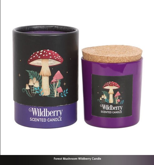 Forest Mushroom Wildberry Candle Box Size H10cm  W7.8cm  D7.8cm Etsy