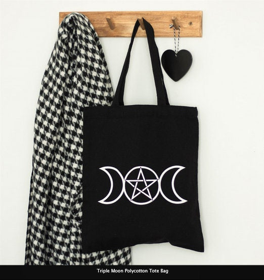 Pentagram Polycotton Tote Bag  H40cm  W35cm  D1cm Etsy