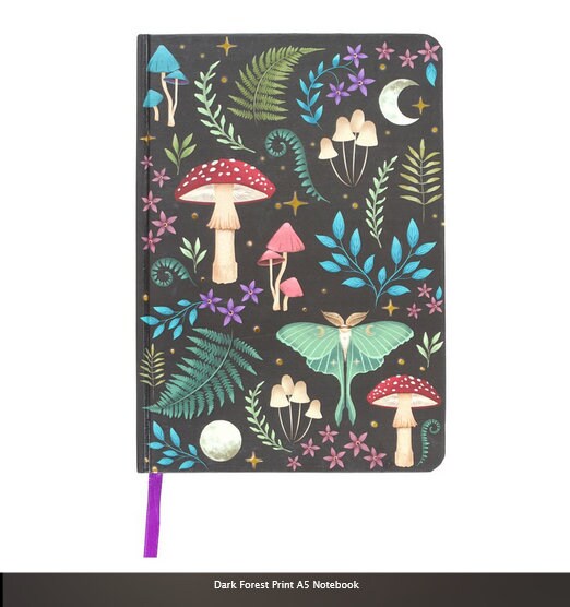 Dark Forest Print A5 Notebook H21cm  W14.6cm  D1.7cm Etsy