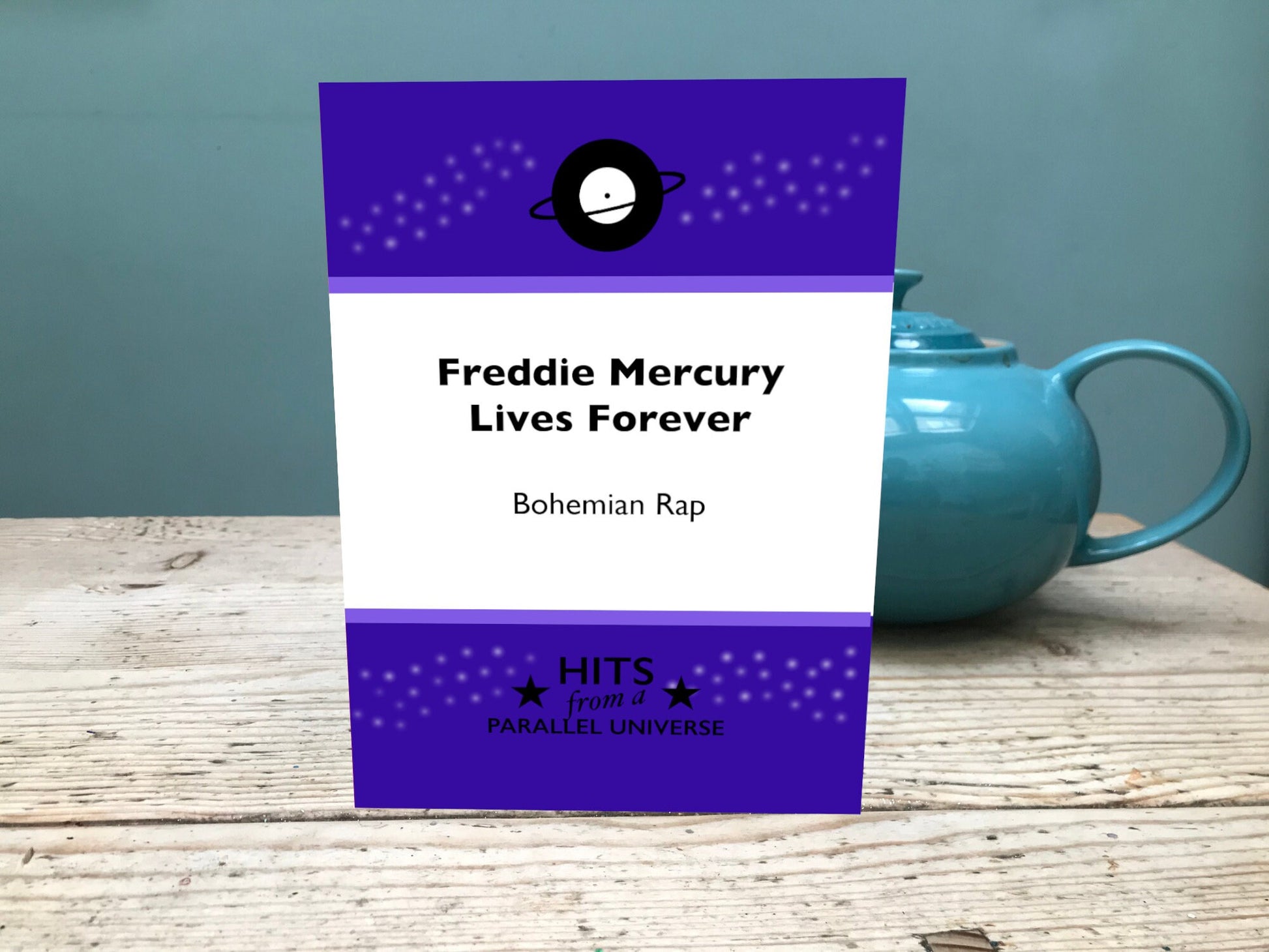 Freddie Mercury Lives Forever exclusive, hand-made, original greeting card.Rectangular Greeting Card - 125.8mm x 175.0mm Etsy