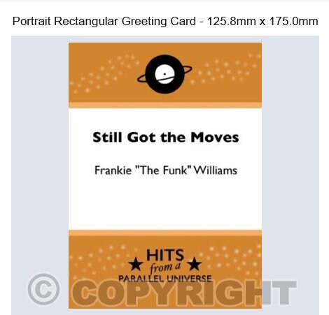 Still Got the Moves exclusive, hand-made, original greeting card.Rectangular Greeting Card - 125.8mm x 175.0mm Etsy