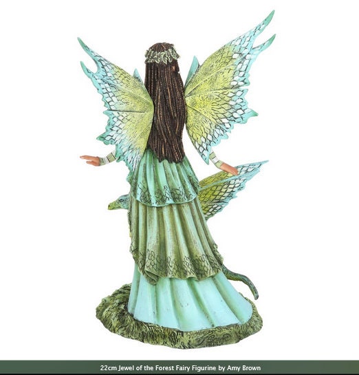 22cm Jewel of the Forest Fairy Figurine by Amy Brown, high-quality collectible,   Intricately sculpted, hand-painted and cast in resin Etsy