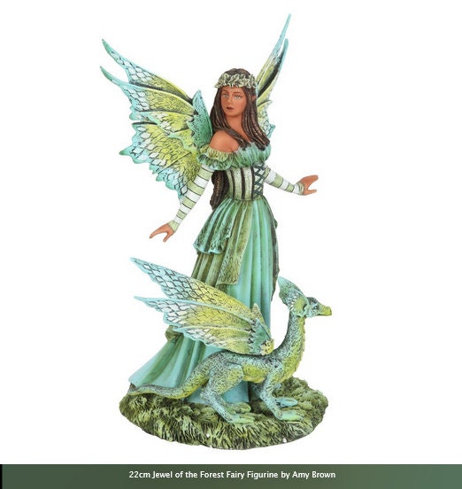 22cm Jewel of the Forest Fairy Figurine by Amy Brown, high-quality collectible,   Intricately sculpted, hand-painted and cast in resin Etsy