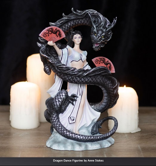 Dragon Dance Figurine by Anne Stokes,H26.5cm x W17cm x D13cm hand-painted,intricately crafted, collectible ,dragon, Etsy