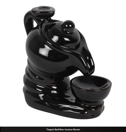 Teapot Backflow Incense Burner H14cm x W13.5cm x D8.5cm Etsy