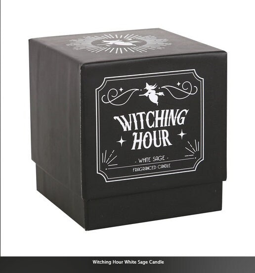 Witching Hour White Sage Candle black H8.5cm x W7.5cm x D7.5cm Etsy