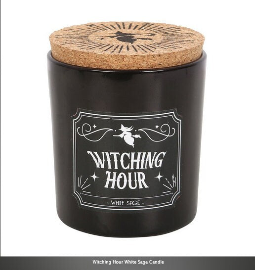 Witching Hour White Sage Candle black H8.5cm x W7.5cm x D7.5cm Etsy