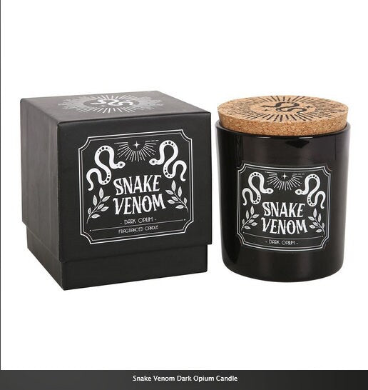 Snake Venom Dark Opium Candle black H8.5cm x W7.5cm x D7.5cm Etsy