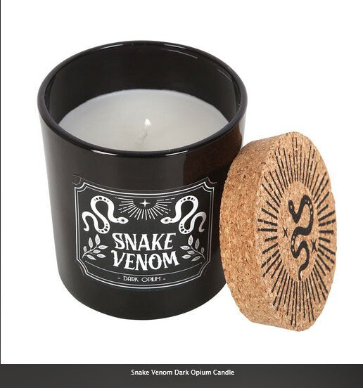 Snake Venom Dark Opium Candle black H8.5cm x W7.5cm x D7.5cm Etsy