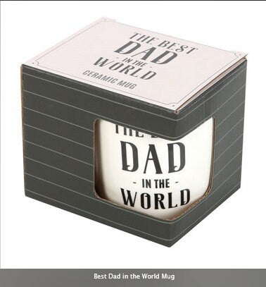 Best Dad in the World Mug white H9cm x W12cm x D8.7cm Etsy