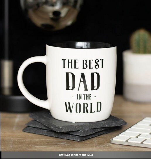 Best Dad in the World Mug white H9cm x W12cm x D8.7cm Etsy