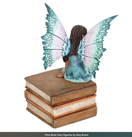 19cm Book Fairy Figurine by Amy Brown-collectible,Intricately sculpted and cast in resin, purple teale, Etsy