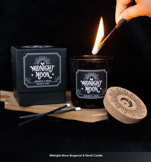 Midnight Moon Bergamot & Neroli Candle Etsy