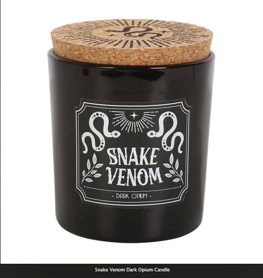 Snake Venom Dark Opium Candle black H8.5cm x W7.5cm x D7.5cm Etsy