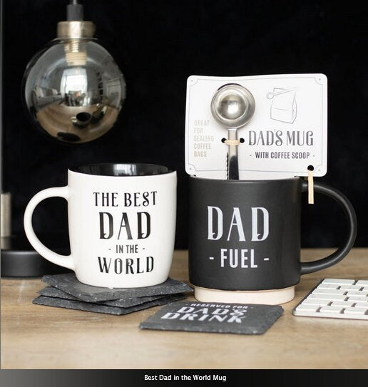 Best Dad in the World Mug white H9cm x W12cm x D8.7cm Etsy