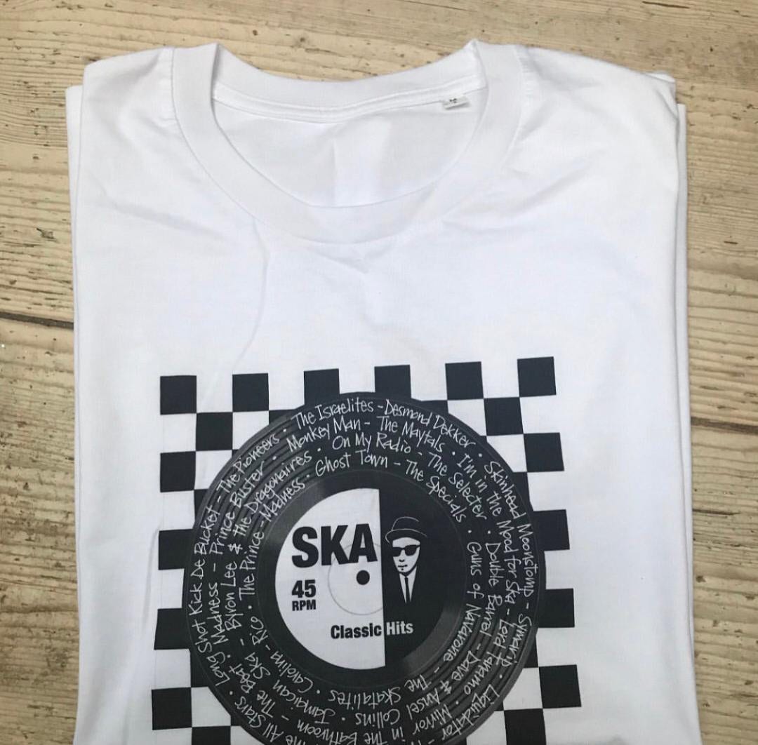 exclusive Ska HIts TeeSHirt-white-cotton Etsy