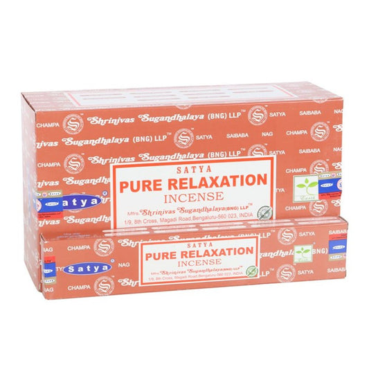 12 Packs of Pure Relaxation Incense Sticks by Satya N/A