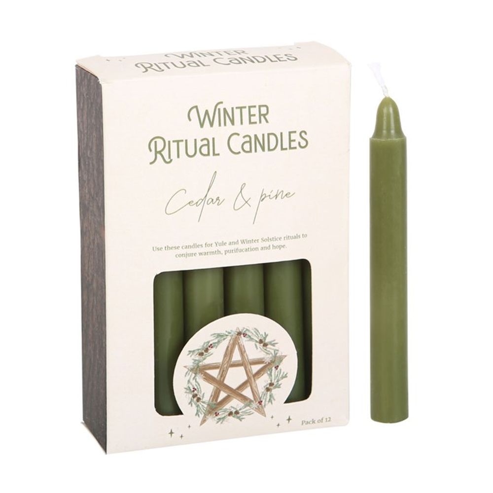 Cedar & Pine Winter Ritual Spell Candles N/A