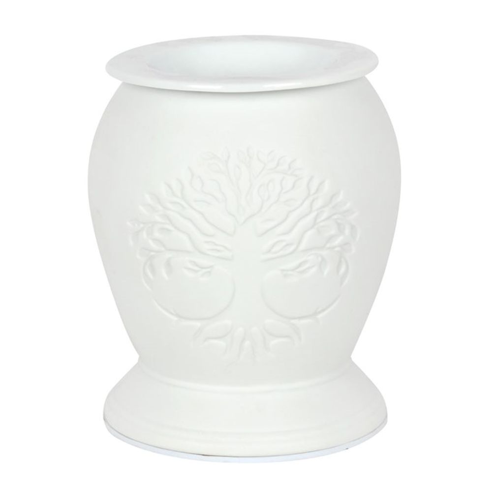 Tree of Life White Ceramic Electric Oil Burner N/A