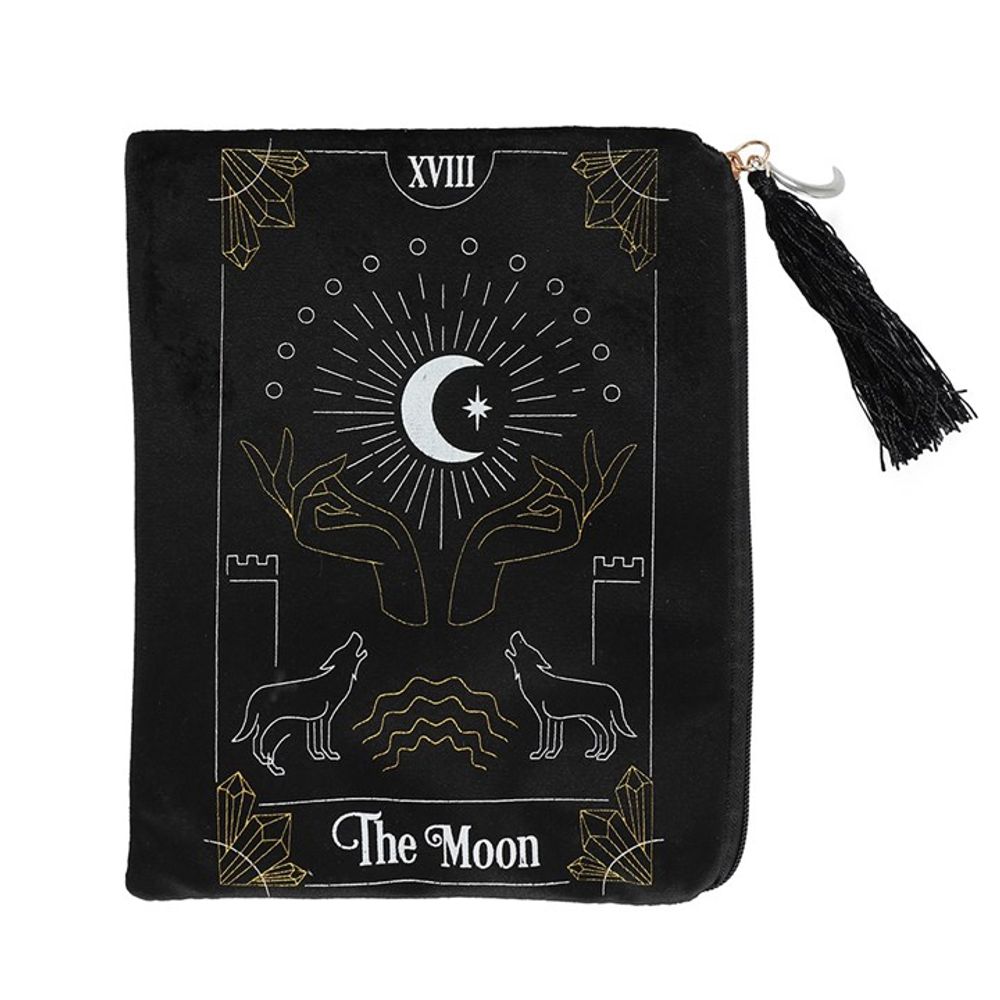 The Moon Tarot Card Zippered Bag N/A