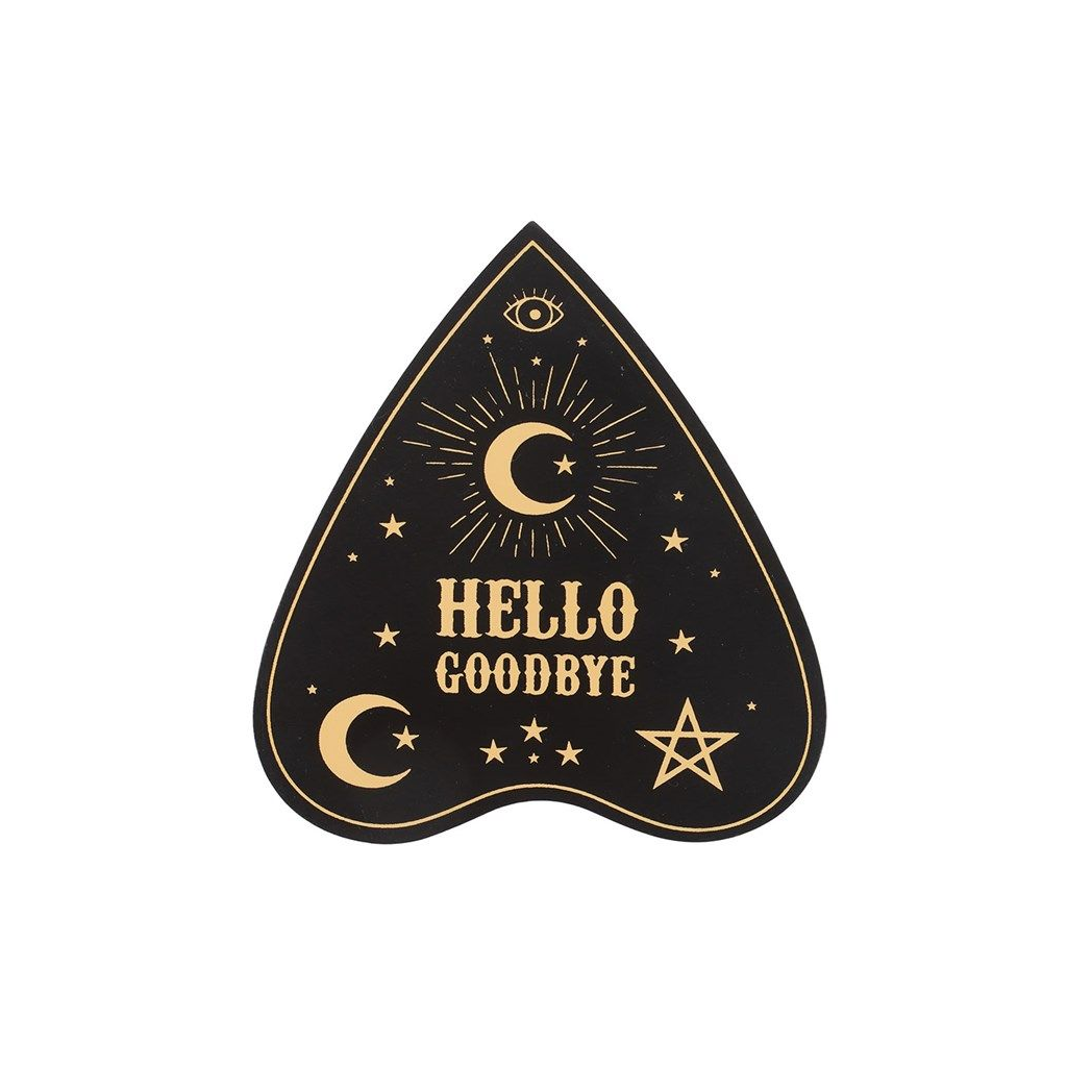 Black Talking Board Planchette Coaster Set N/A