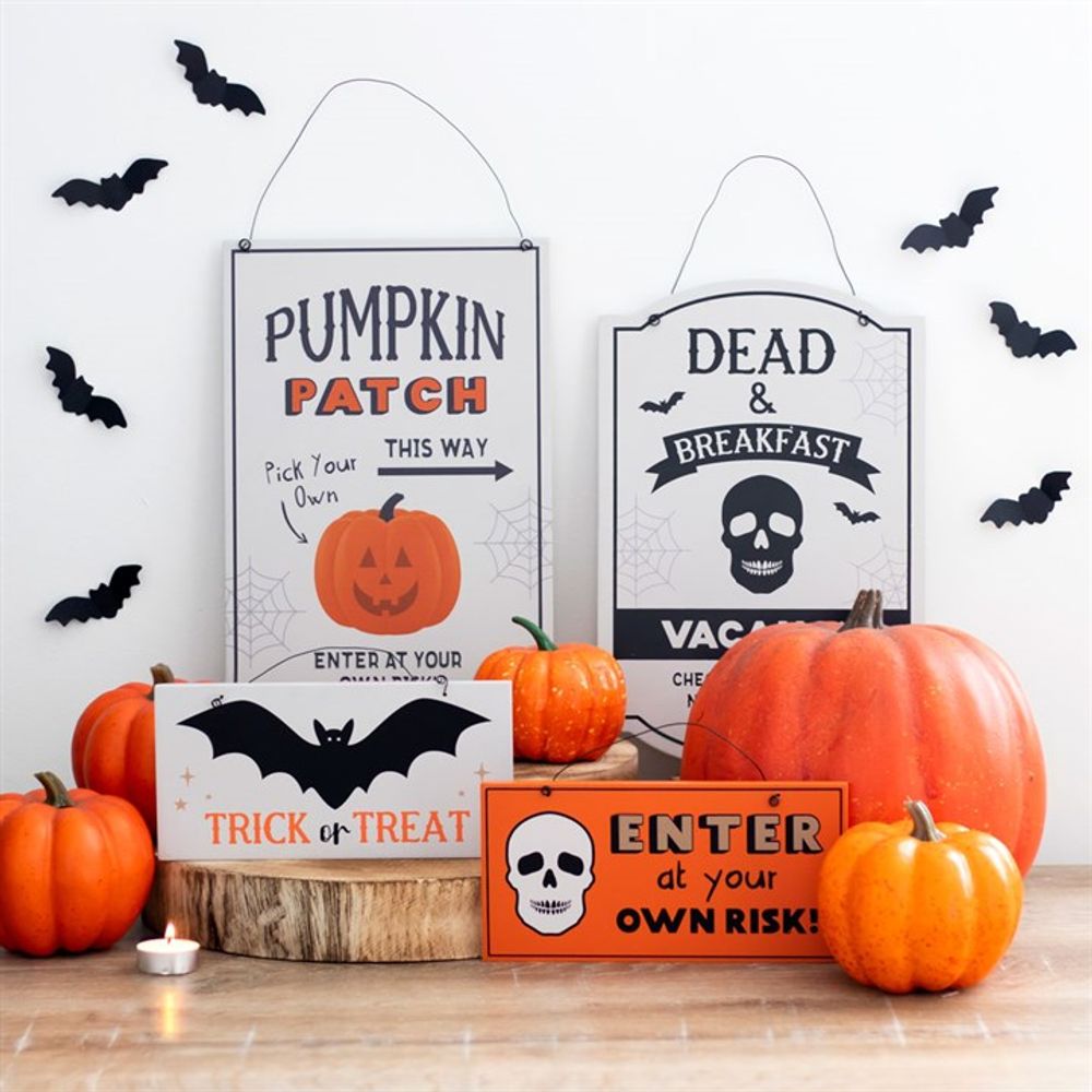 30cm Pumpkin Patch Hanging Sign N/A