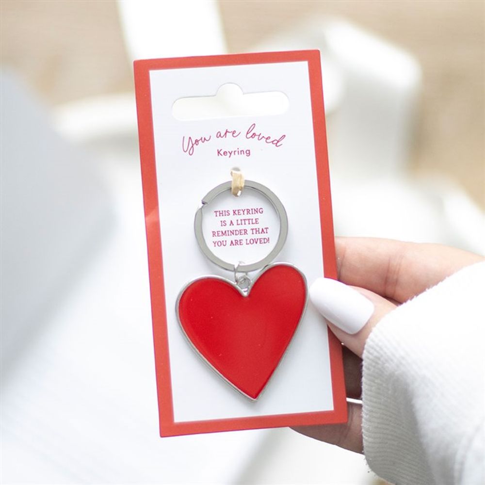 You Are Loved Heart Keyring N/A