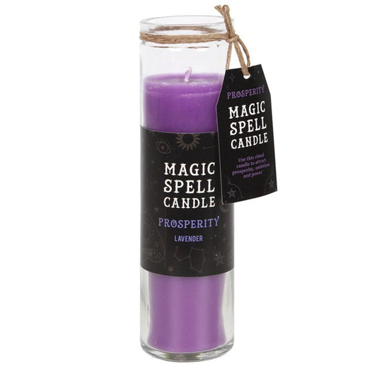 Lavender 'Prosperity' Spell Tube Candle N/A