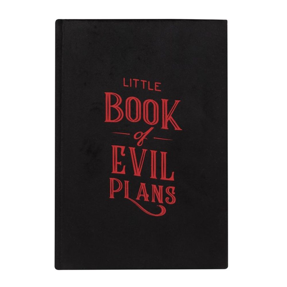 Little Book Of Evil Plans Velvet A5 Notebook N/A