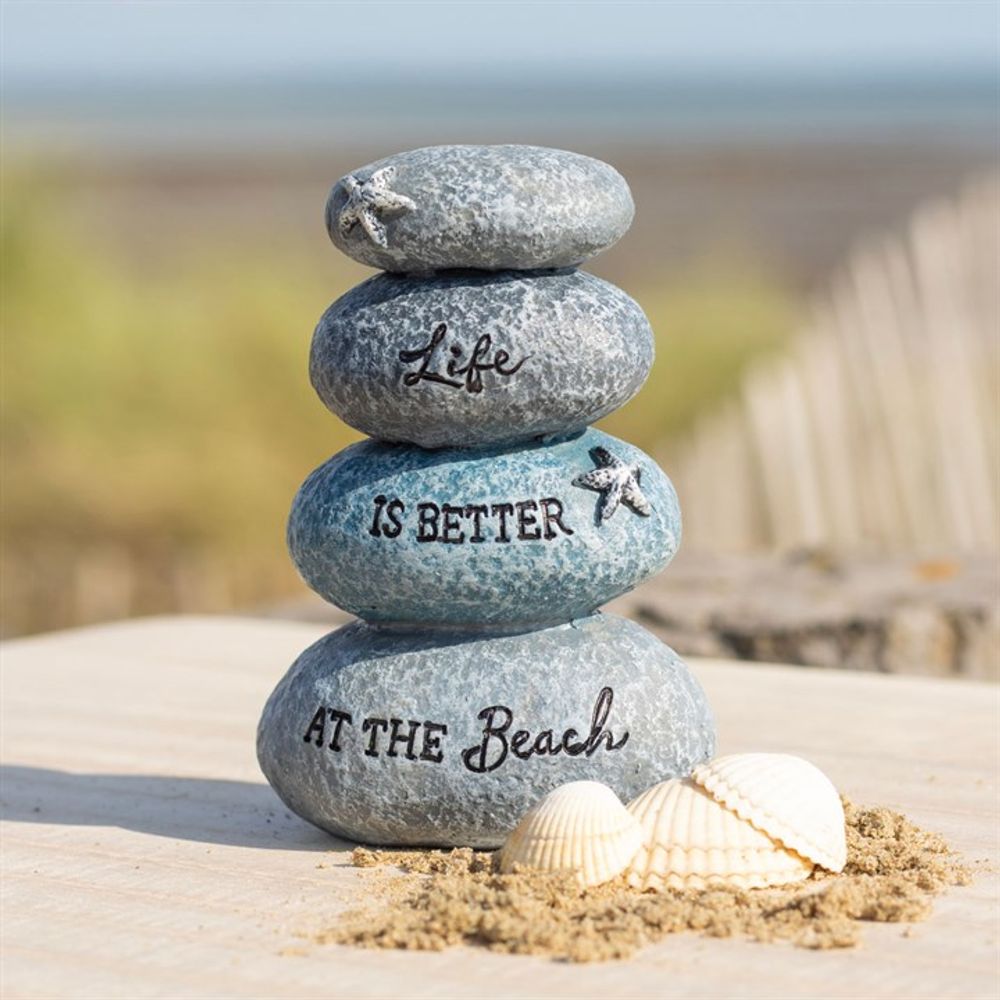 Life is Better at the Beach Resin Stone Ornament N/A