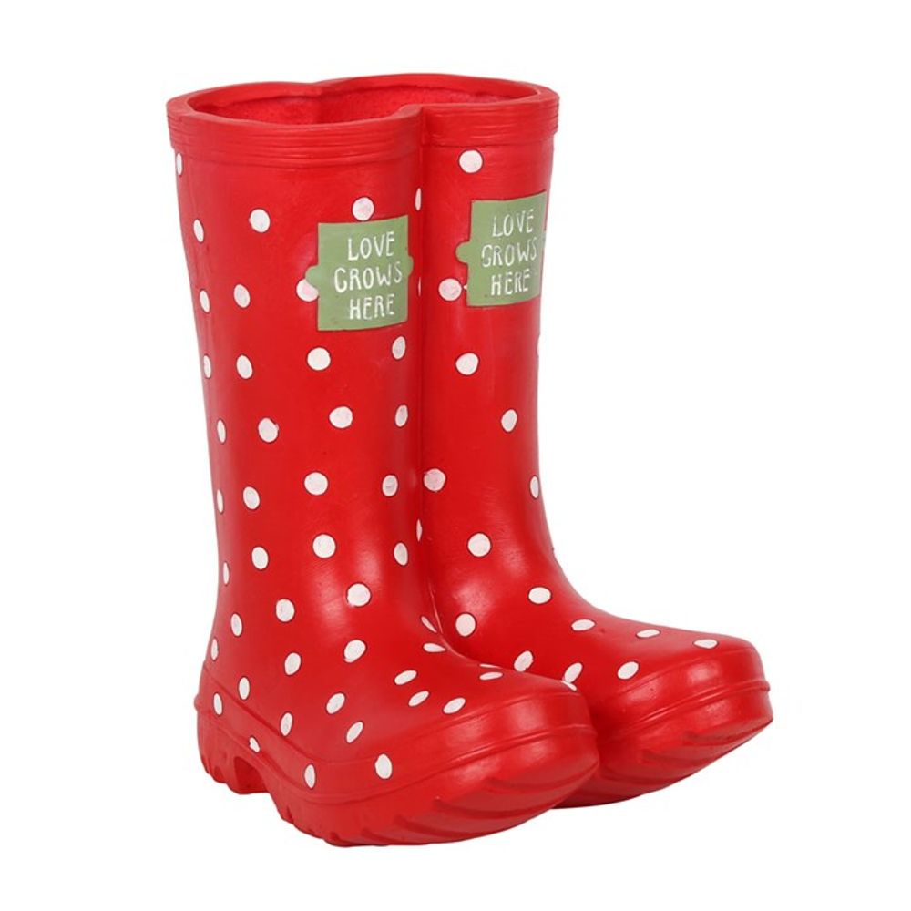 Red Welly Boot Planter N/A