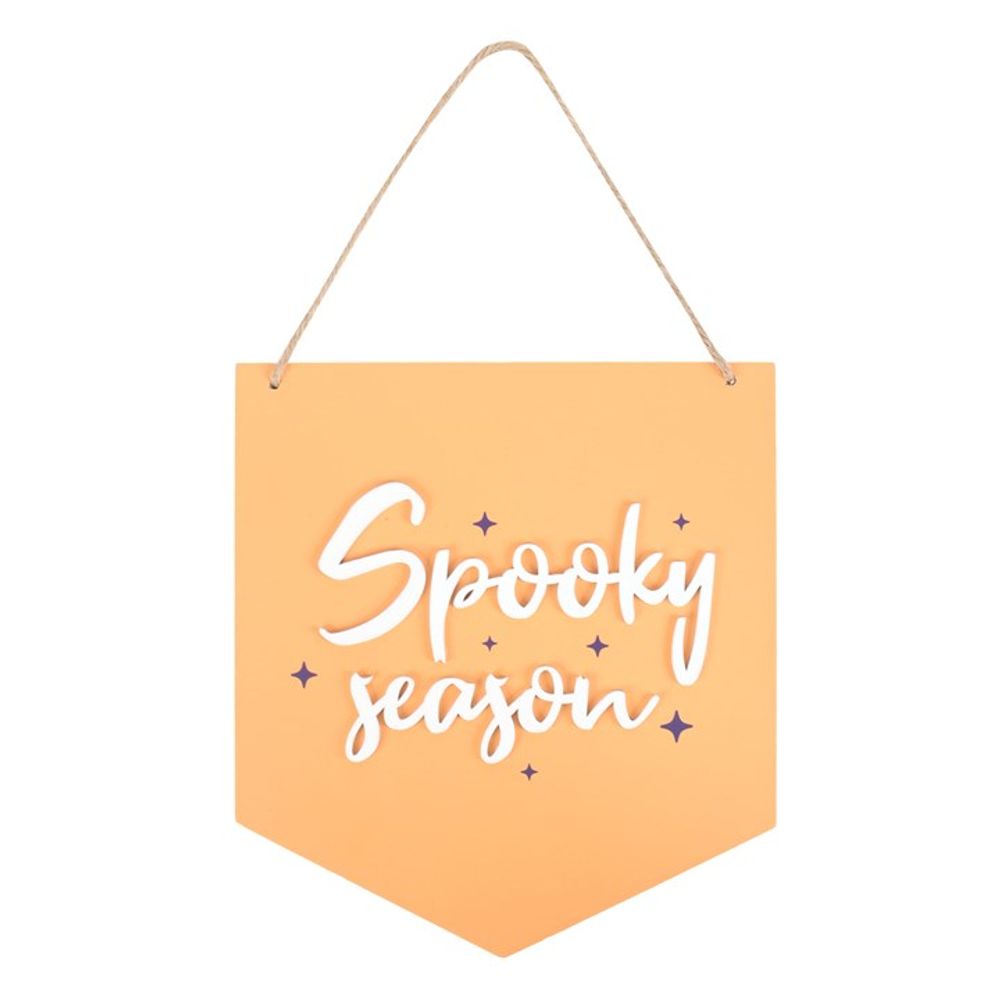 Orange Spooky Season Hanging Sign N/A