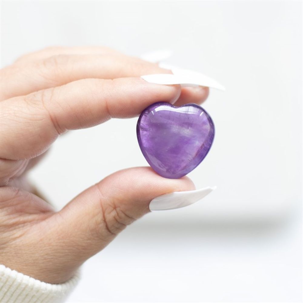 You Are Special to Me Amethyst Crystal Heart in a Bag N/A