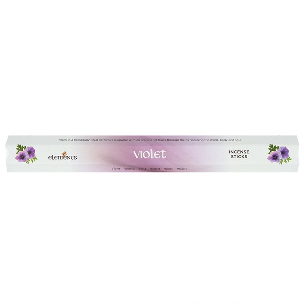 Set of 6 Packets of Elements Violet Incense Sticks N/A