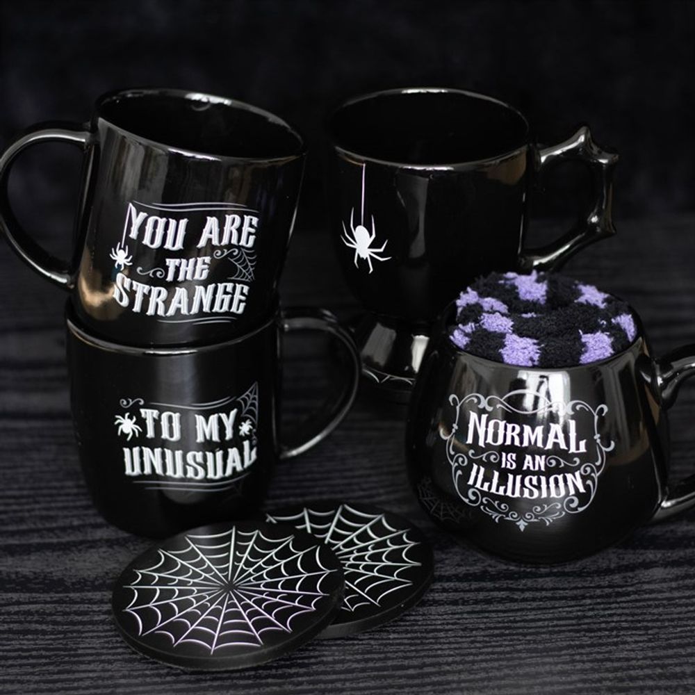 Normal is an Illusion Gothic Mug and Socks Set N/A