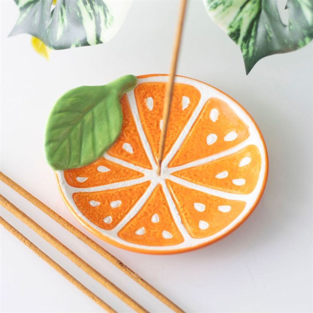 Orange Slice Incense Stick Holder N/A