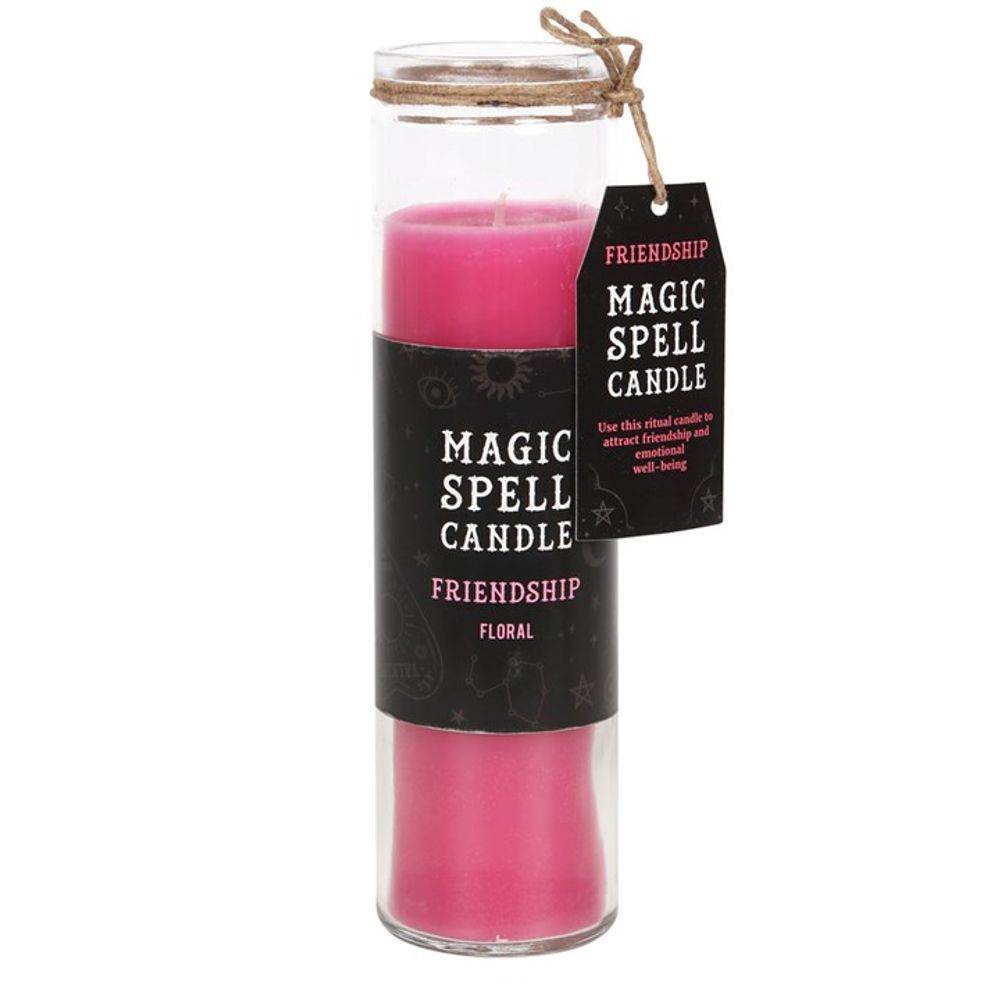 Floral 'Friendship' Spell Tube Candle N/A