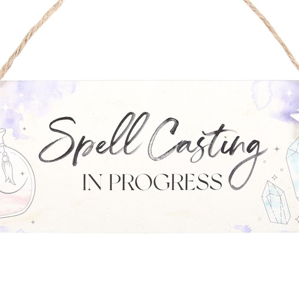 Spell Casting in Progress Hanging Sign N/A