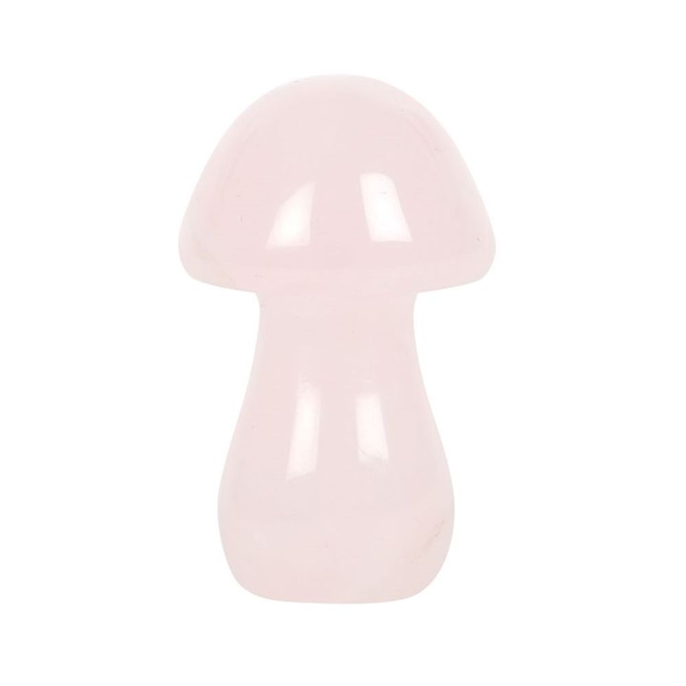 Magical Rose Quartz Crystal Mushroom N/A