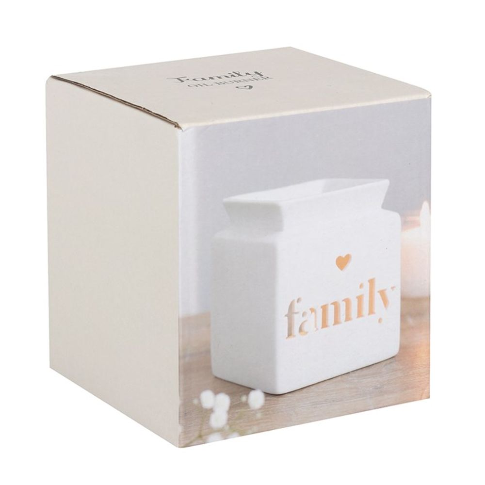 White Family Cut Out Oil Burner N/A