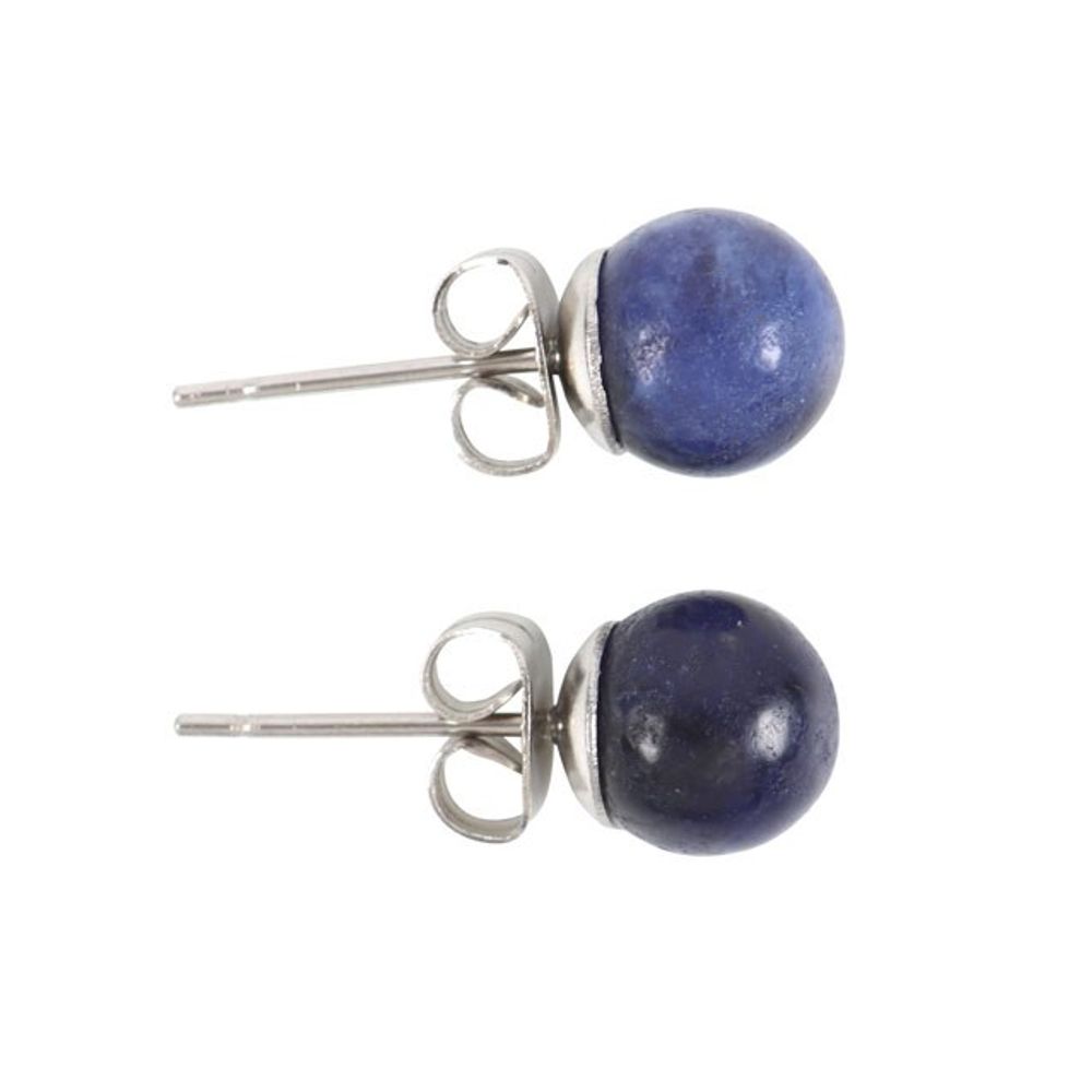 Sodalite Semi Precious Crystal Earrings N/A