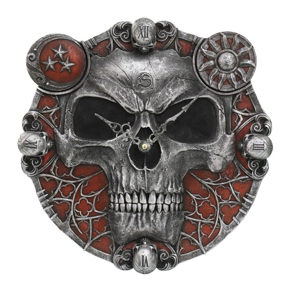 11.5in Hands of Death Resin Clock by Spiral Direct N/A