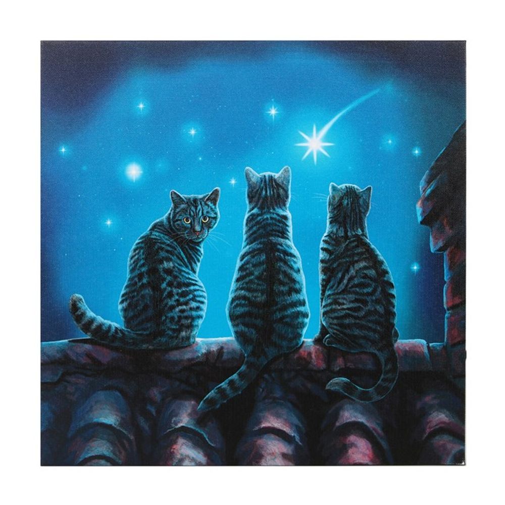 Wish Upon A Star Light Up Canvas Plaque by Lisa Parker N/A