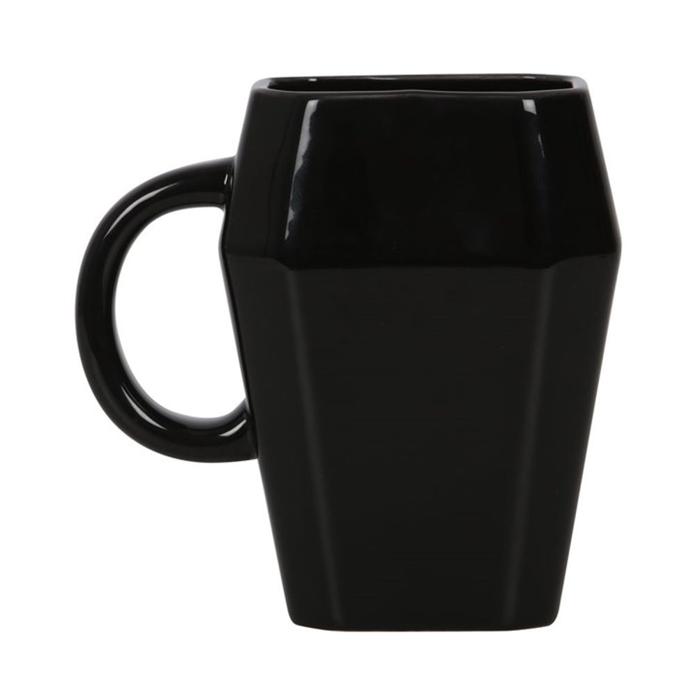 Death Before Decaf Coffin Mug N/A