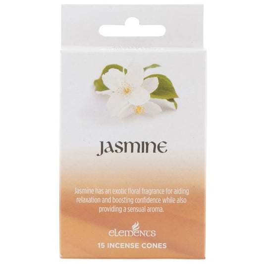 Set of 12 Packets of Elements Jasmine Incense Cones N/A