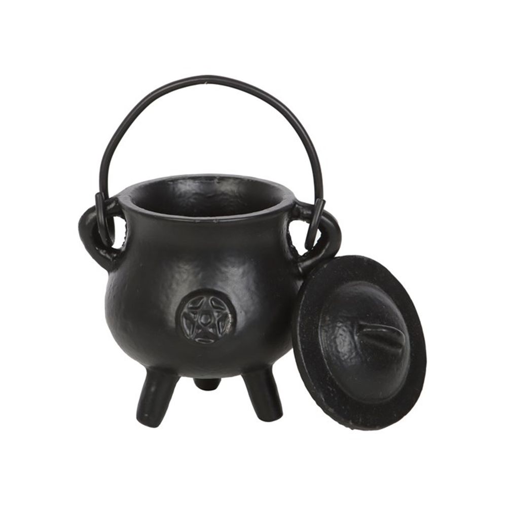 7.5cm Smooth Cast Iron Cauldron with Pentagram N/A