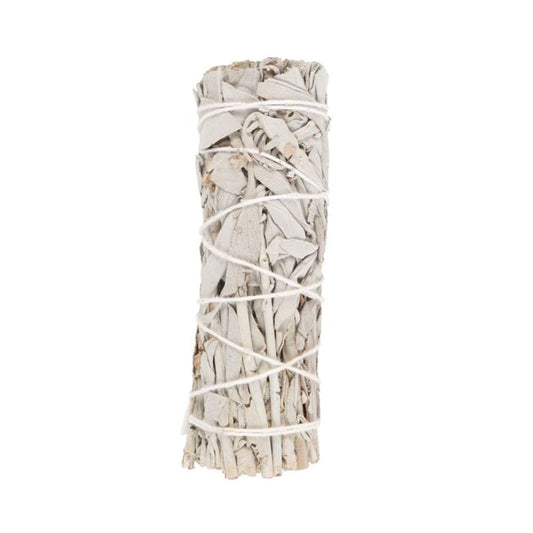 10cm Small White Sage Smudge Stick Wand N/A