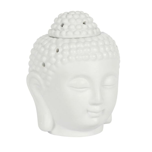 White Buddha Head Oil Burner N/A