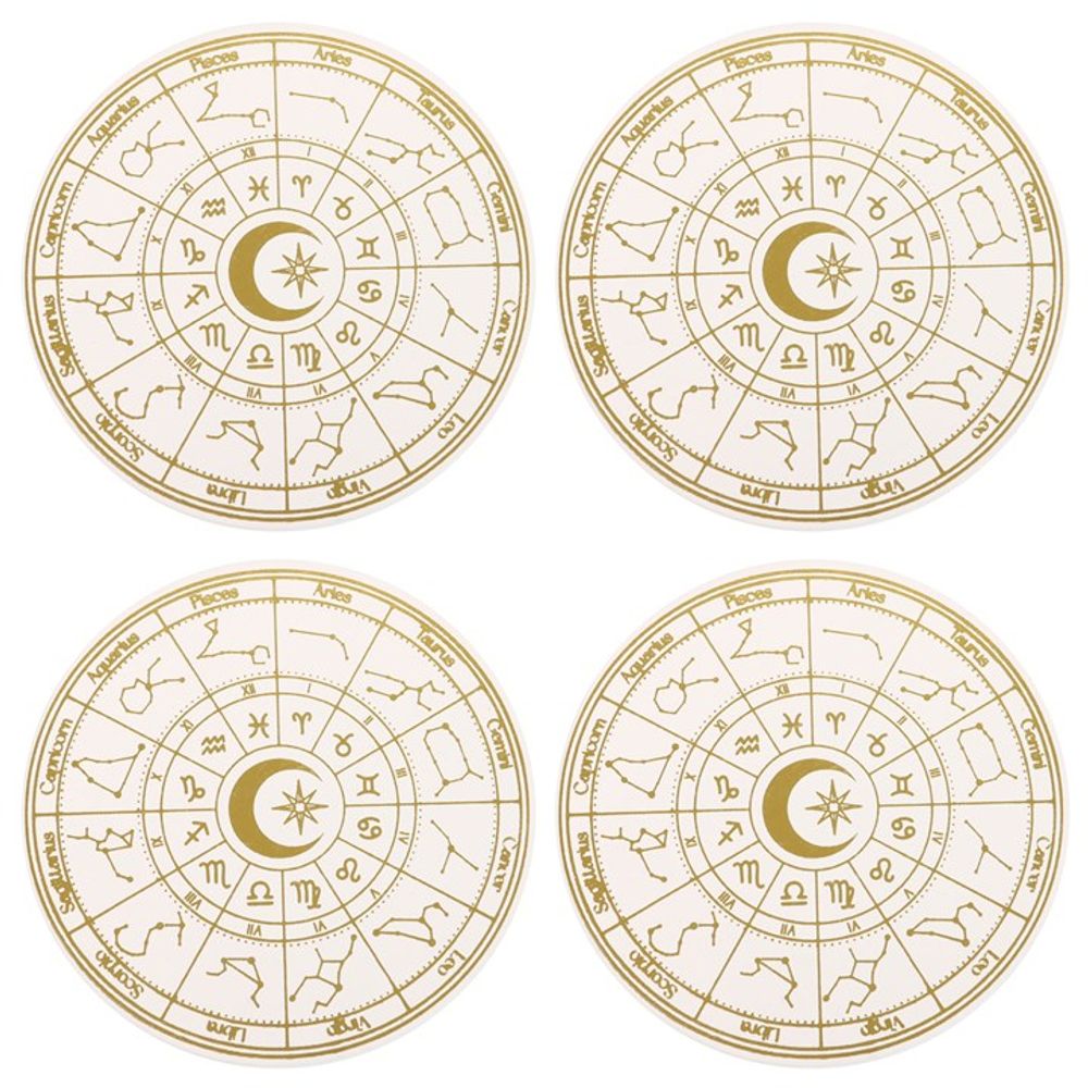 Astrology Wheel Coaster Set N/A